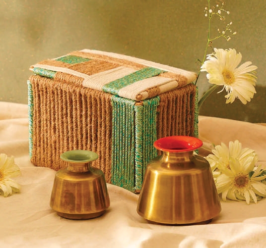 Decorative Box and brass containers