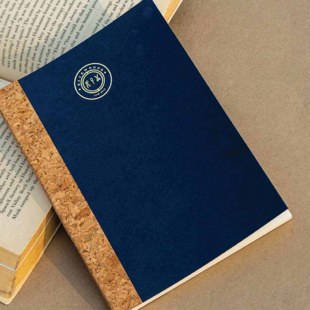 Notebook with Cork like spine